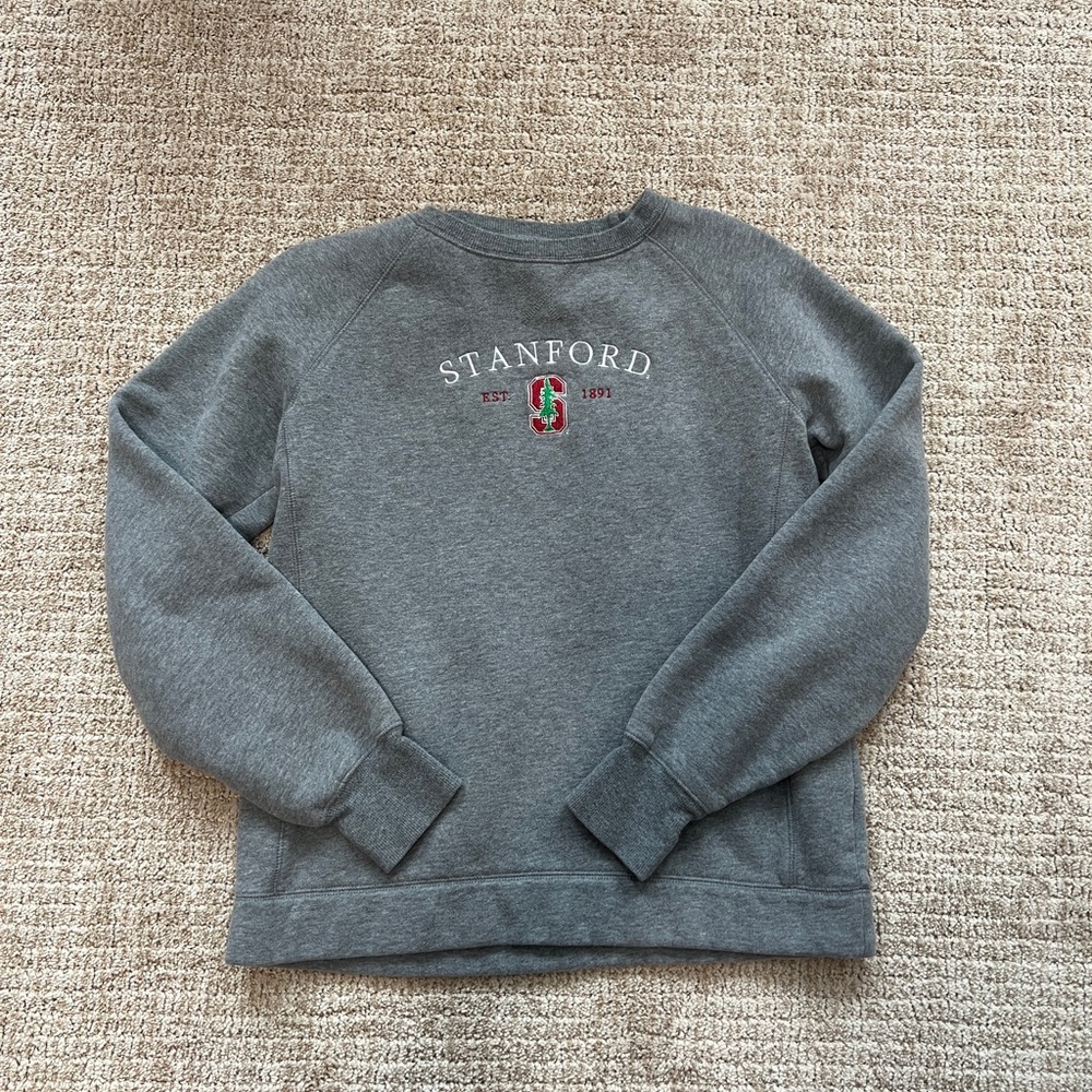 Jansport Embroidered Stanford Gray Women's Sweatshirt